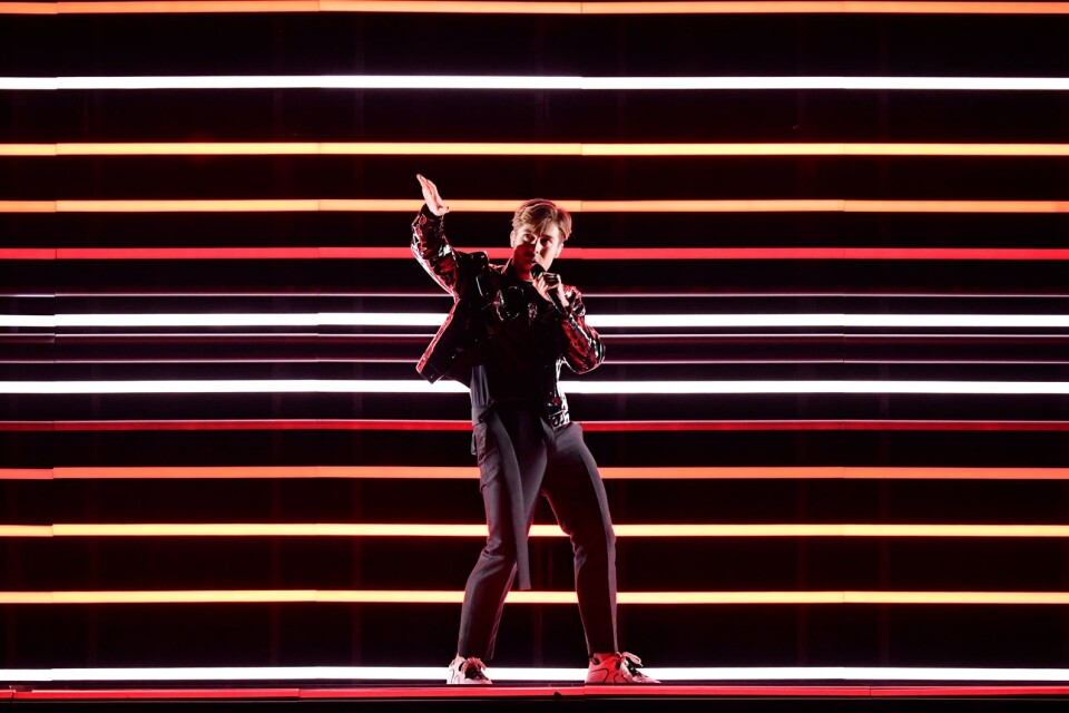 Benjamin Ingrosso har nu framfört sitt bidrag i den andra semifinalen av Eurovision Song Contest.