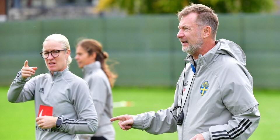 Förbundskapten Peter Gerhardsson var nöjd med samarbetet med Victoria Sandell och de kommer att arbeta tillsammans även under 2022.