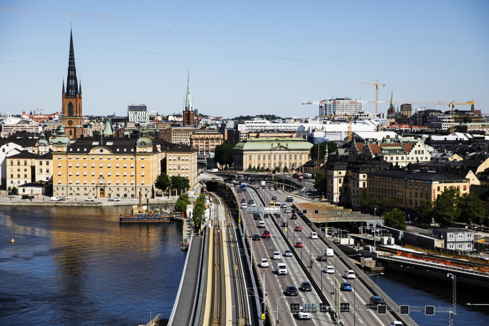 Centralbron i Stockholm är en av de trafikleder som har blockerats den senaste tiden. Arkivbild.