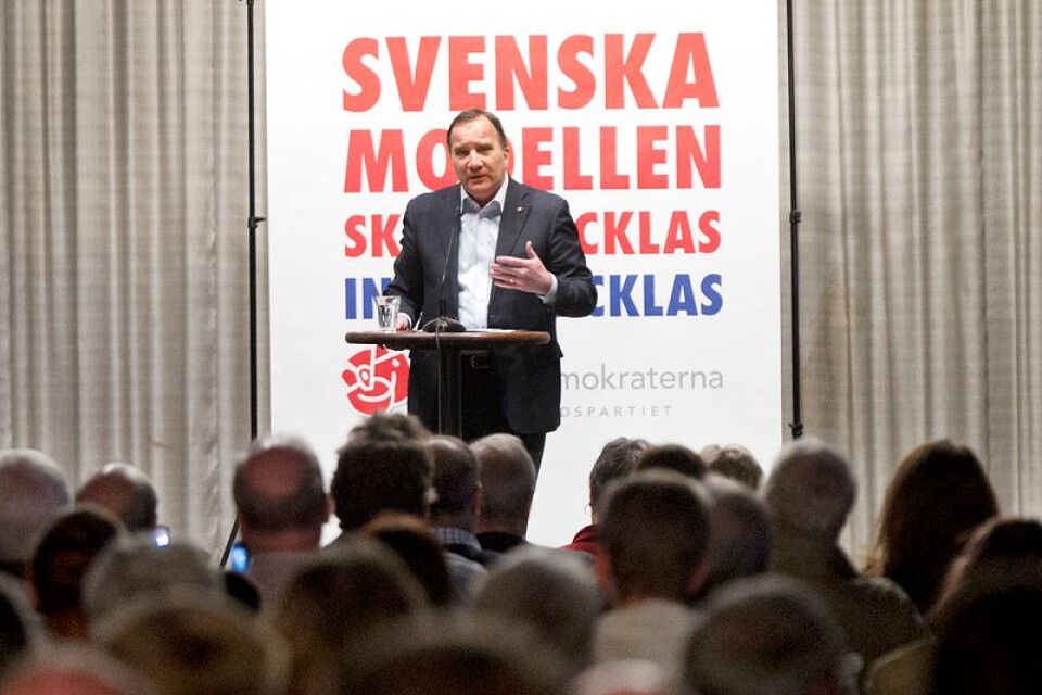 Stefan Löfven vill vara de hårda tagens statsminister.