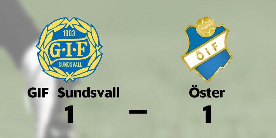Öster missar kvalet efter oavgjort mot GIF Sundsvall