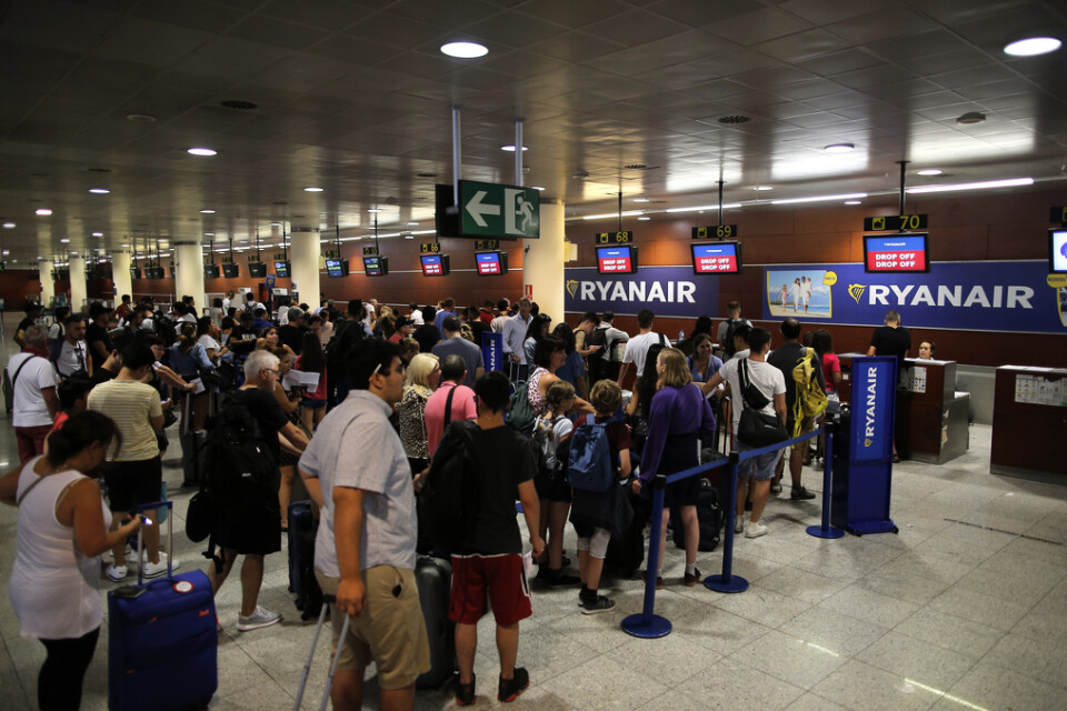 Ryanair och andra flygbolag misstänks ha tagit emot olagligt statsstöd från spanska myndigheter. Arkivbild
