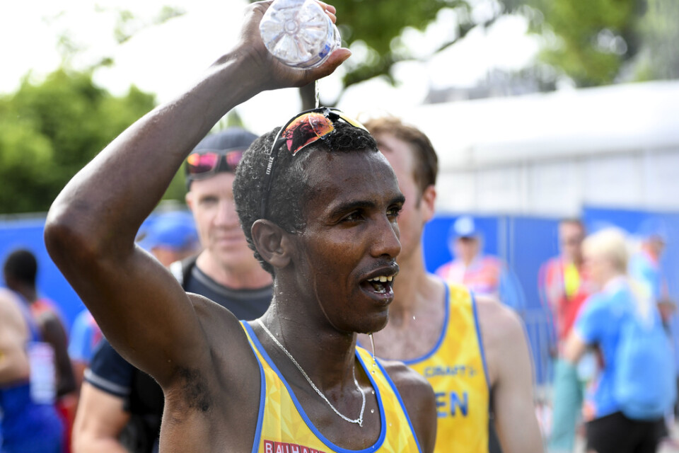 Det lär bli varmt för Mustafa Mohamed och de andra svenska maratonlöparna i EM. Arkivbild.