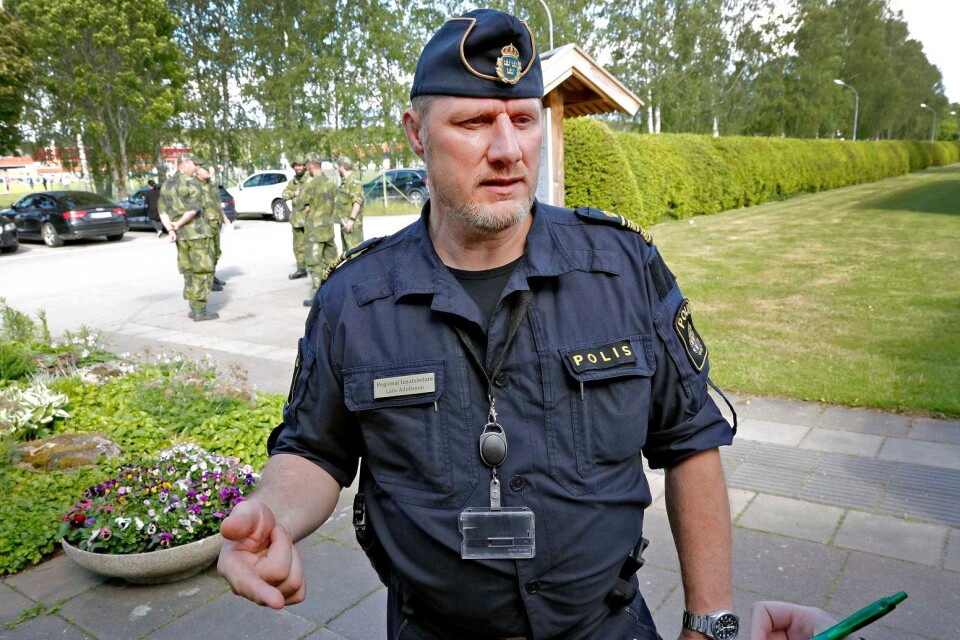 Lars Adolfsson är räddningsledare på polisen och den som leder sökarbetet.