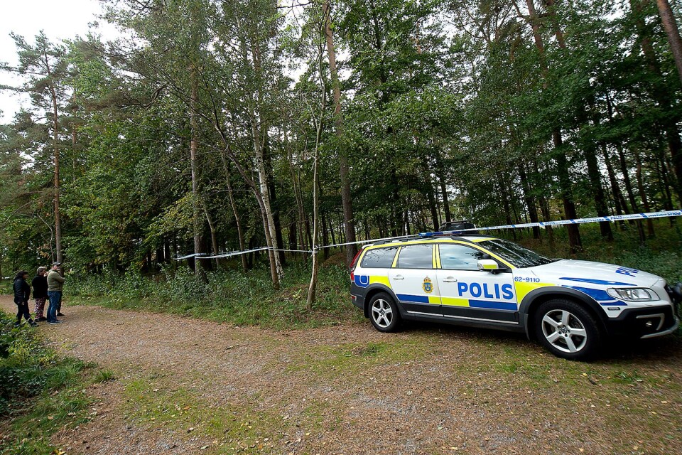 På söndagsförmiddagen larmades polis till grönområdet vid Hagagatan i Bromölla.