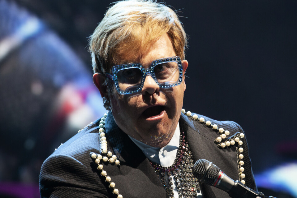 Elton John, finns nu även på brittiska mynt. Arkivbild.
