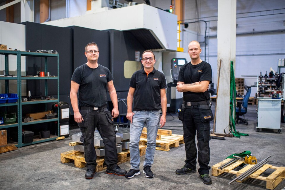 Roger Gustafsson, Isah Mujkovic och Christopher Sandqvist äger Industrimekano AB.