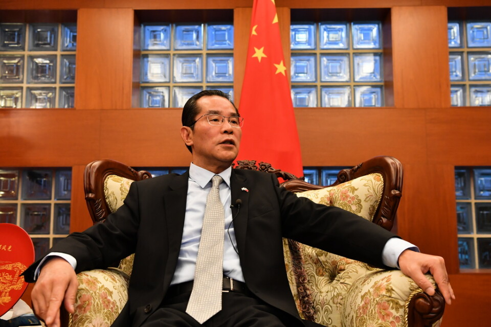 Kinas ambassadör Gui Congyou. Arkivbild.