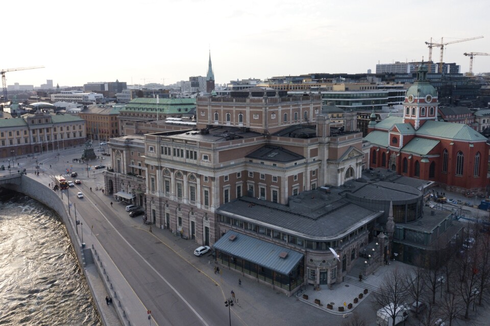 Kungliga Operan i Stockholm fortsätter att hålla stängt. Arkivbild.