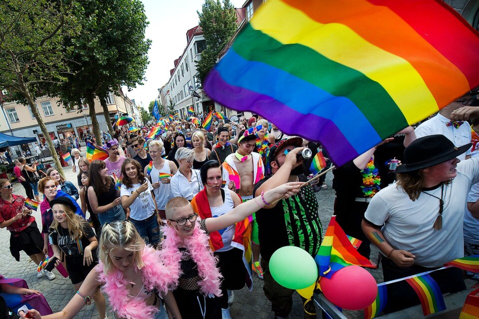 Prideparaden i Kristianstad.