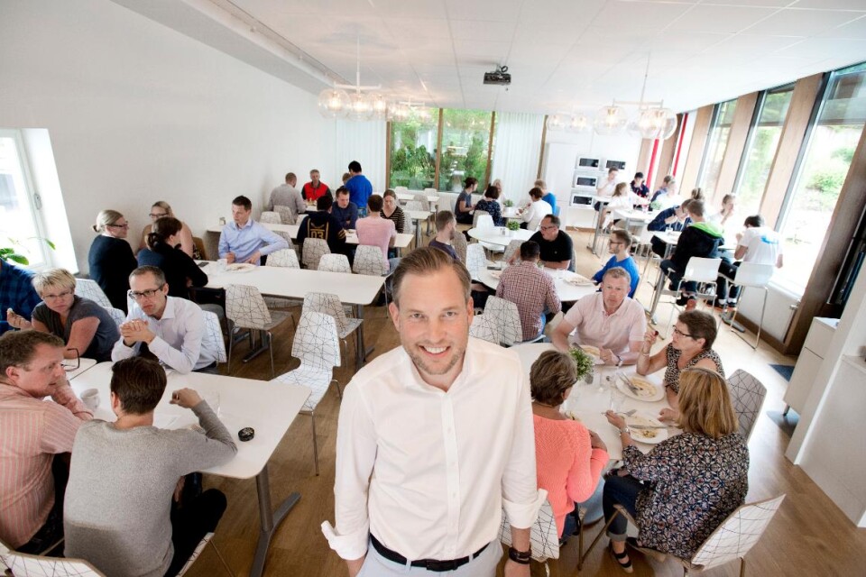 IST, med vd Tommy Eklund, har 120 anställda på huvudkontoret i Växjö. Foto: Urban Nilsson, Smålandsposten
