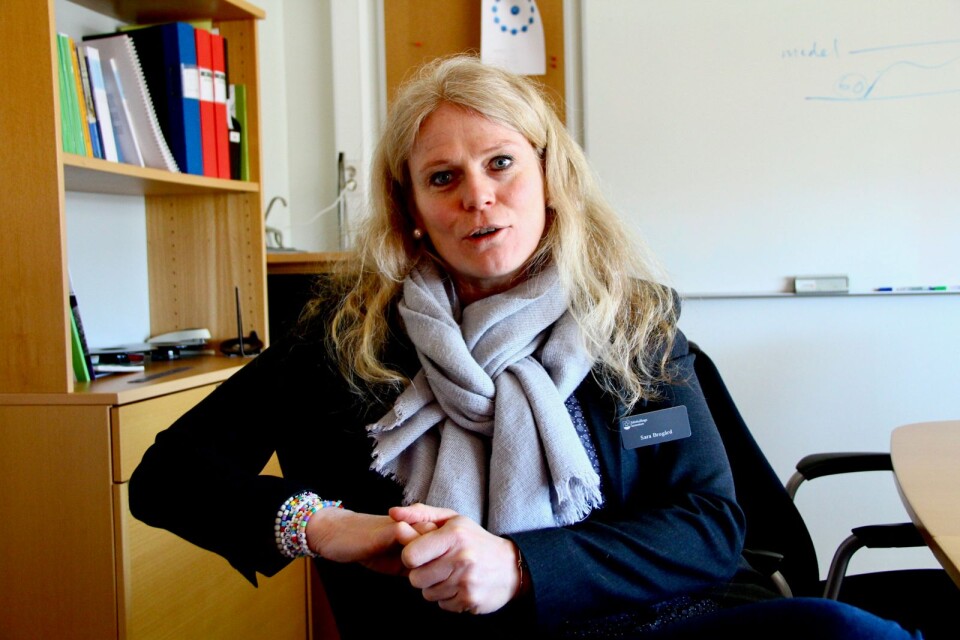 Sara Brogård rektor på Skansenskolan i Mörbylånga.