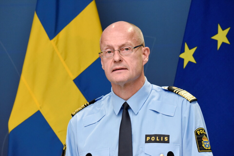 Mats Löfving vid en pressträff i oktober 2021. Arkivbild.
