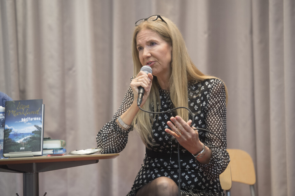 Författaren Liza Marklund fyller 60 år i dag. Här vid bokmässan i Göteborg 2018.