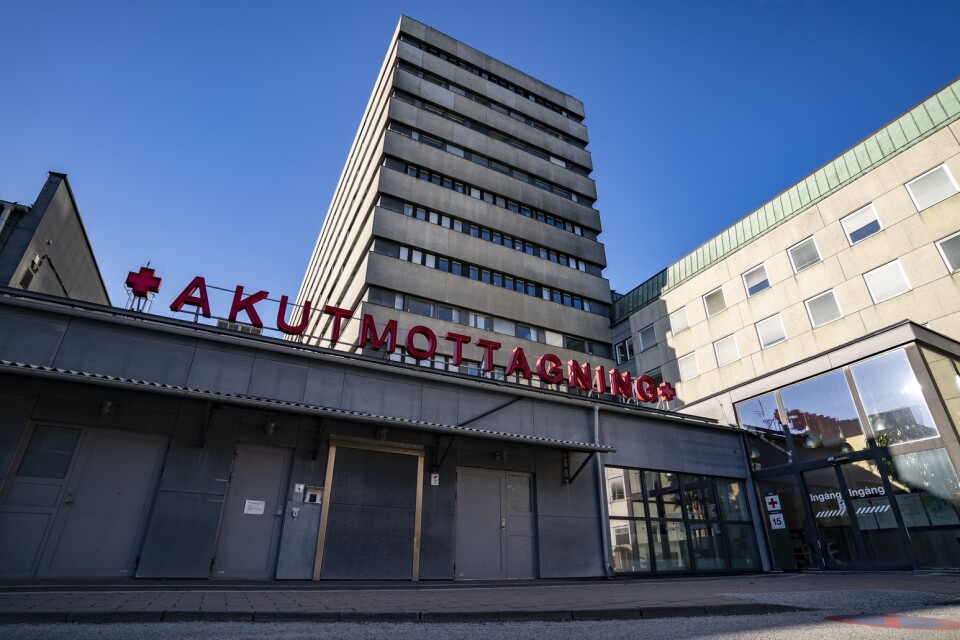 En man blev påkörd av en truck på jobbet och vårdas på Skånes universitetssjukhus i Lund. Arkivbild.