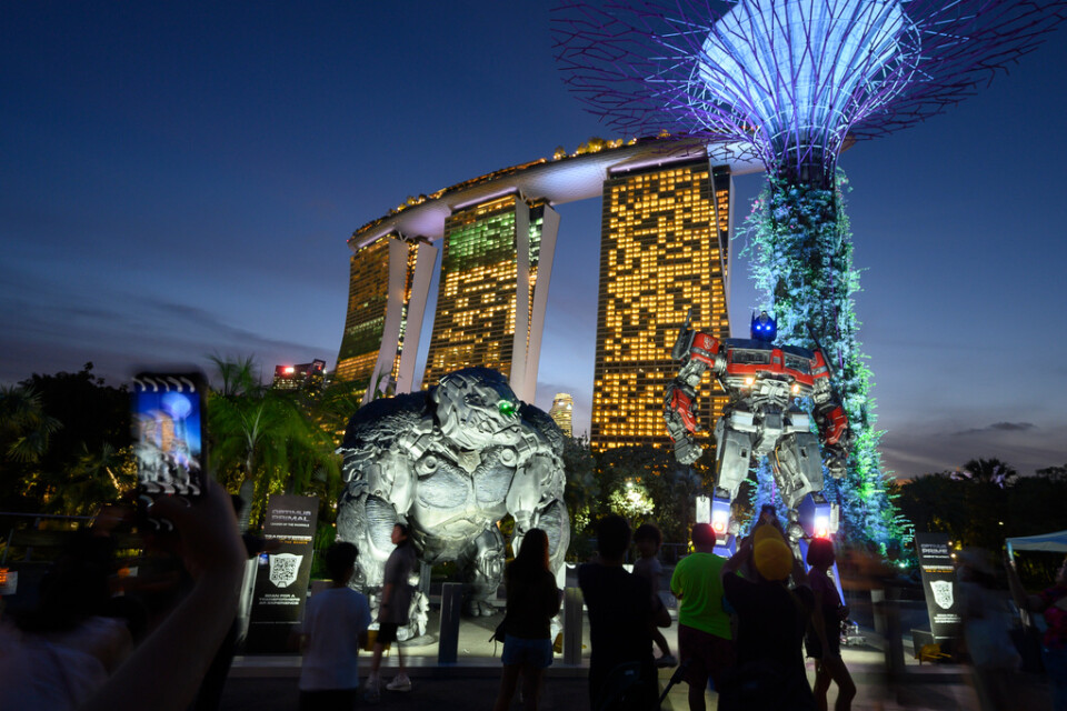 Den ekonomiska tillväxten väntas mattas av för Singapore. Arkivbild.