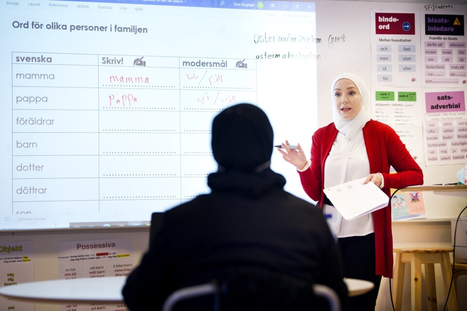 Roula Al Haffar har ett examen från College of English Education där hon slutade med bra betyg.