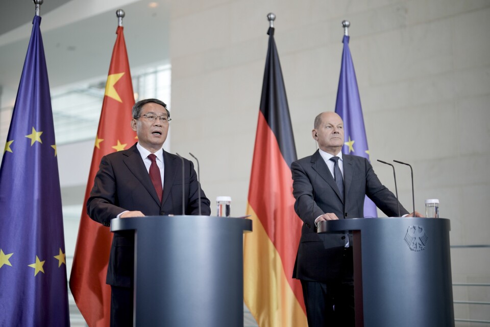 Förra veckan tog den tyske förbundskanslern Olaf Scholz (SPD) emot Kinas premiärminister Li Qiang.