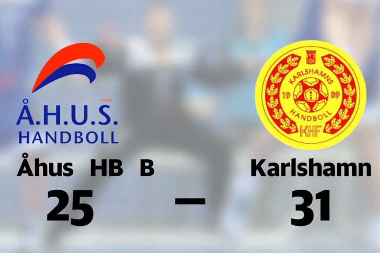 Karlshamn vann mot Åhus HB B på bortaplan