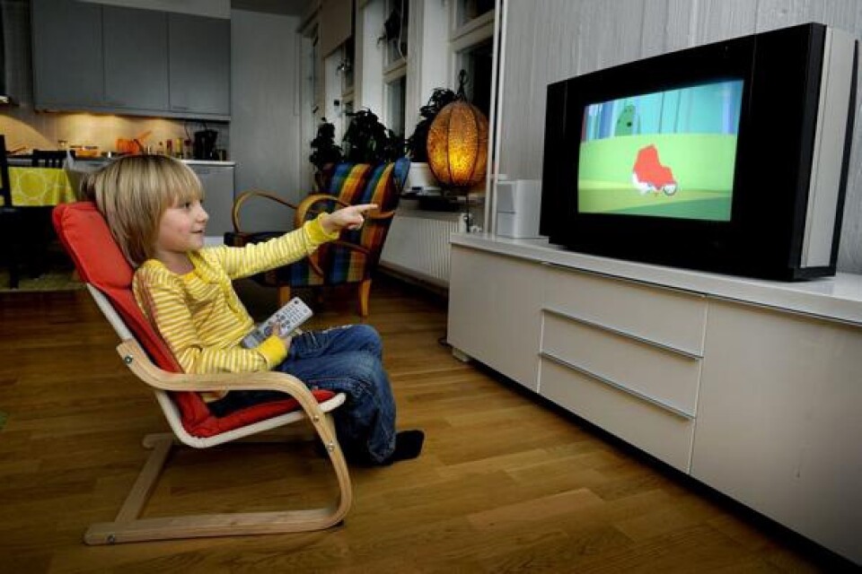 Tv-tittandet bland barn mellan tre och sex år har aldrig varit så högt som 2008 &#x96; och trenden pekar uppåt. Bild: Scanpix