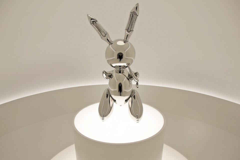 "Rabbit" av Jeff Koons har sålts till rekordpris på auktion i New York. Arkivbild.