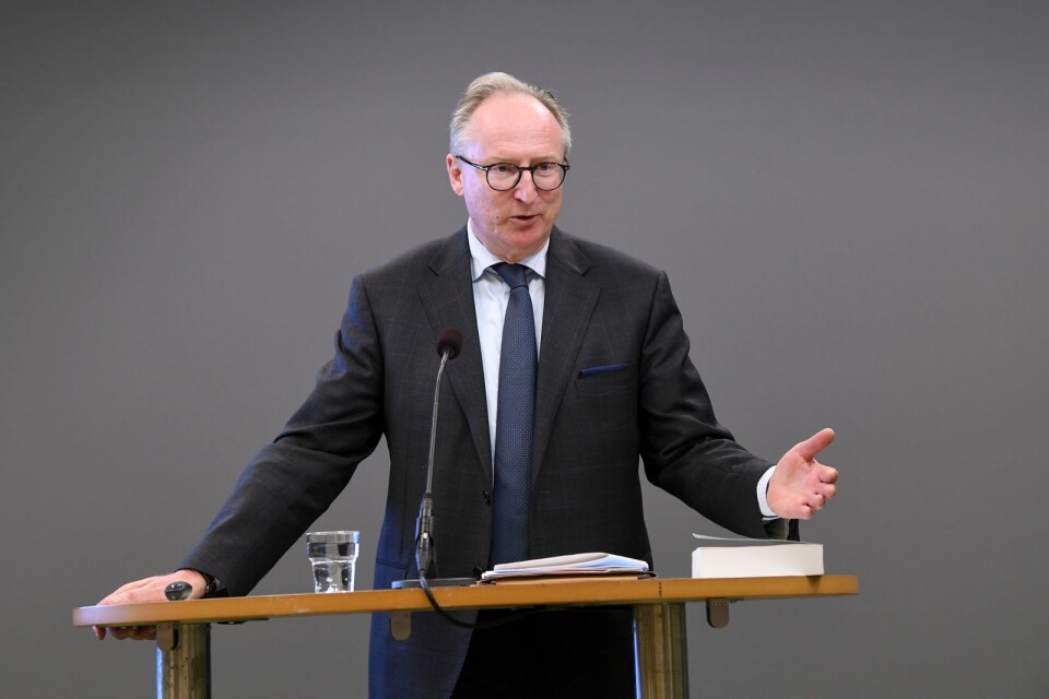 Utredaren Gudmund Toijer presenterar förslagen till förändrat arbetsskydd.