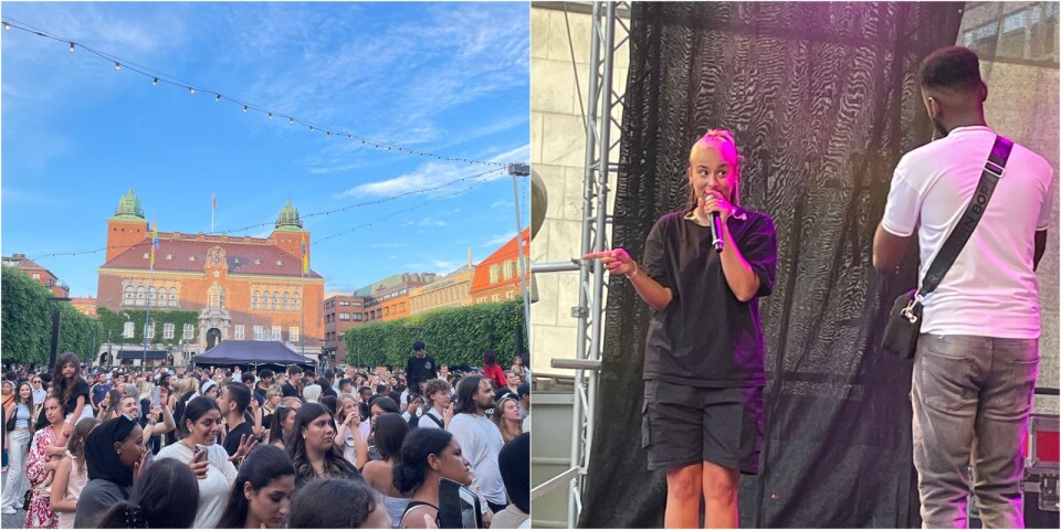 Jelassi fyllde Stora torget med skrikande fans: ”Borås, ni va så fina”