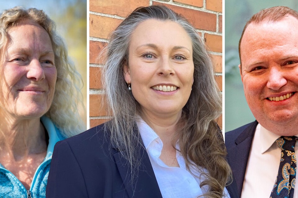 Majoritetsstyret i Kristianstad. Kommunalråden Christina Borglund (KD), Camilla Palm (M) och Ian Fernheden (SD).
