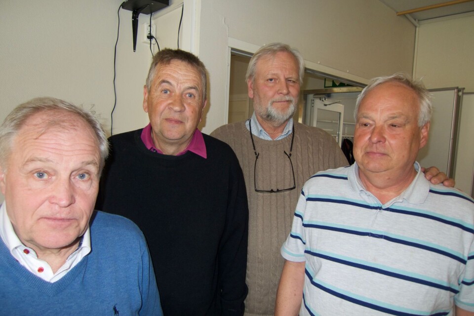 Från vänster Ulf Svensson, Curt Nilsson, Peter Lindgren och Lennart Svensson.