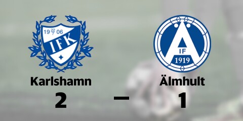 Karlshamn vann mot Älmhults IF