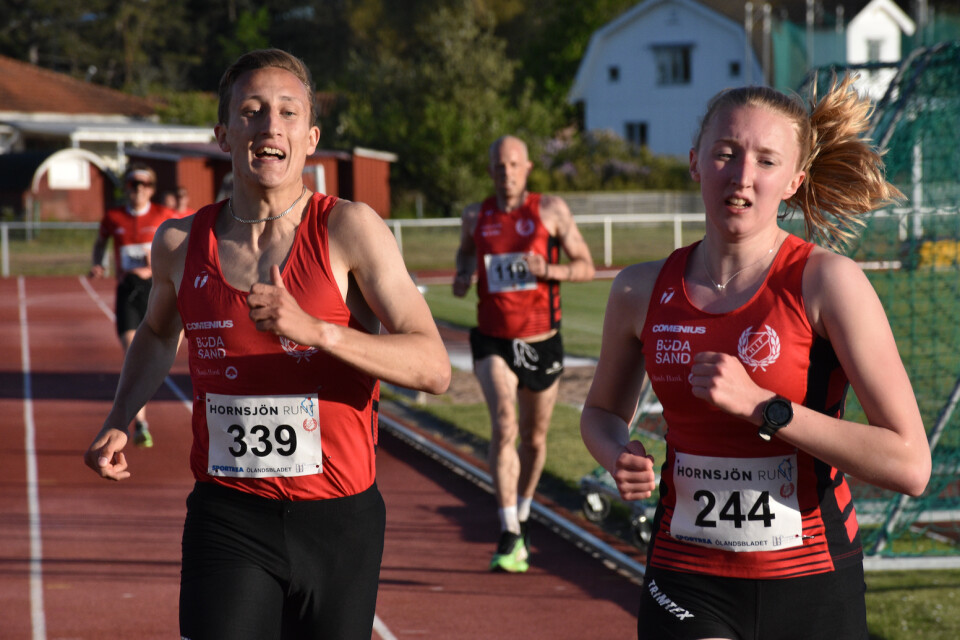 Erik Karlsson och Nelly Össmar sprang hem två DM-guld till Högby.