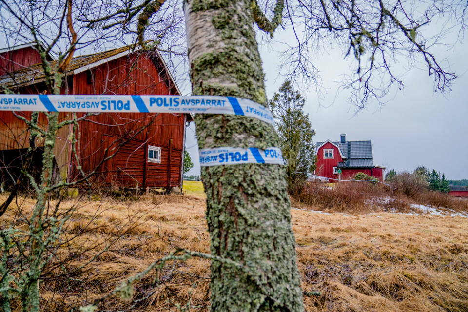Huset i Värmland där kvinnans kropp hittades.