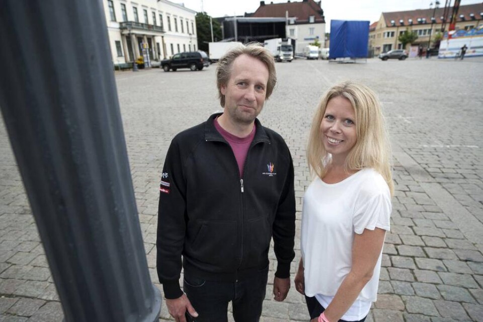 Om drygt en månad är det dags för Mat 2013 att ta över Stortorget. Calle Sand och Linda Carlsson hoppas att de har bäddat för en ny publiksuccé.