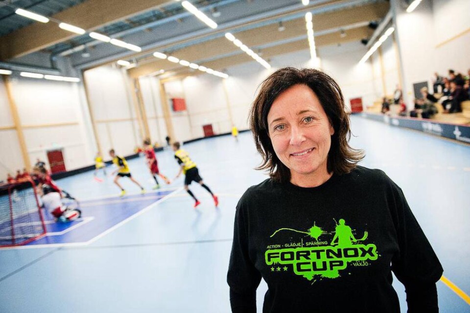 Monica Sandberg är huvudansvarig för Fortnox cup, innebandycupen som i helgen lockade 1 325 spelare till Växjö.