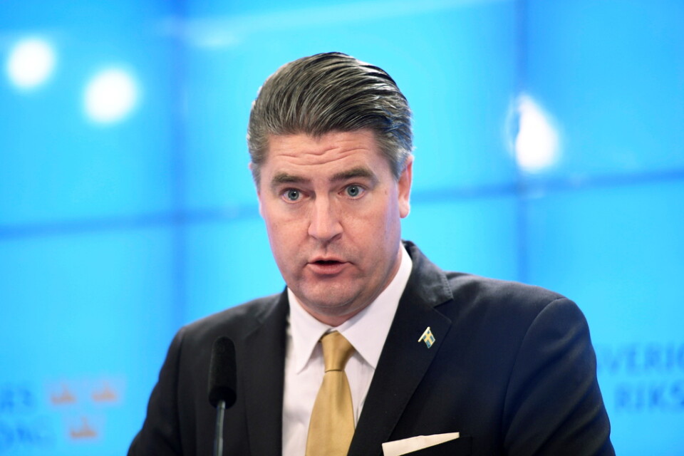 Sverigedemokraternas ekonomiske talesperson Oscar Sjöstedt har förhandlat budgeten med regeringen. Arkivbild.