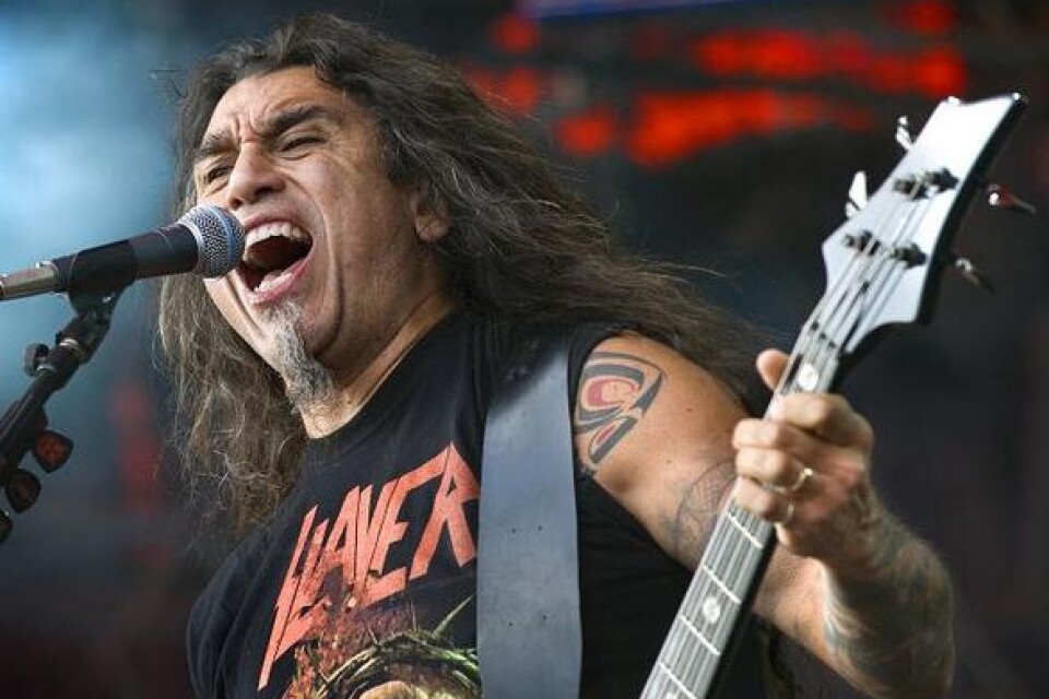 Tom Araya, sångare i Slayer. Bild: Claudio Bresciani/Scanpix