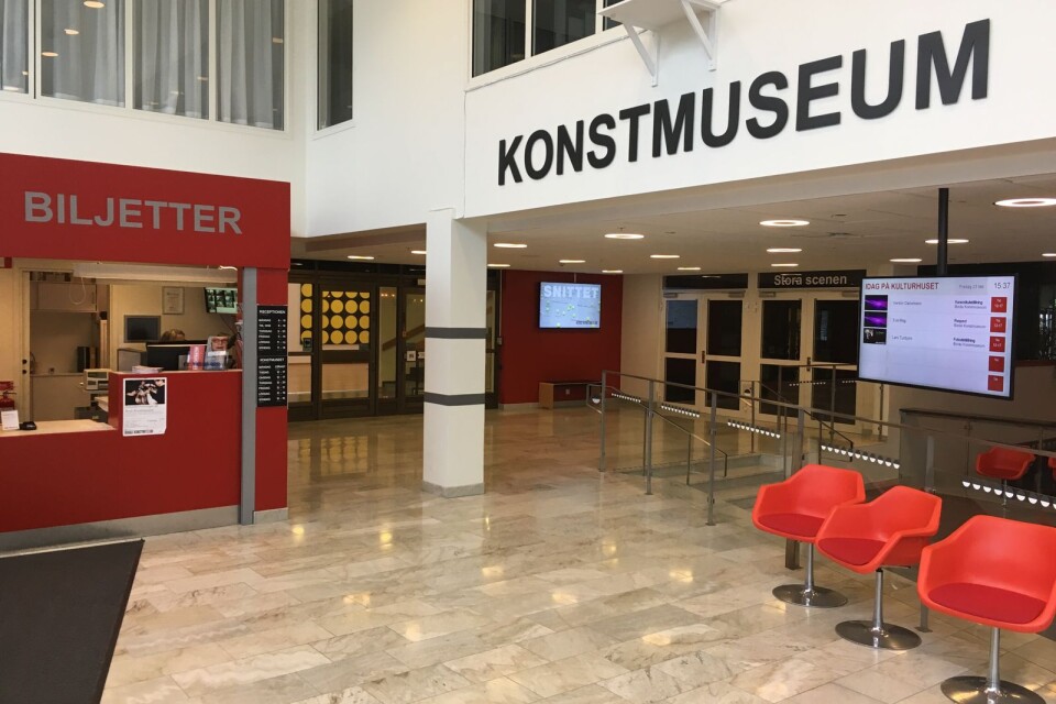 Borås Konstmuseum. Entrén.