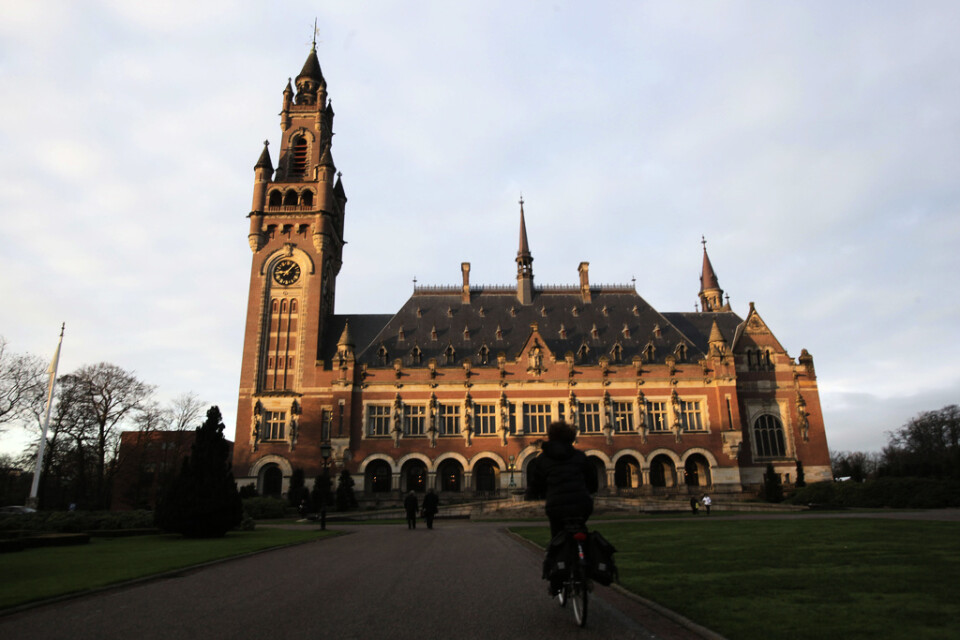 Internationella domstolen, ICJ, har sitt säte i Haag i Nederländerna och grundades 1945 som ett av FN:s sex grundorgan. Arkivbild.