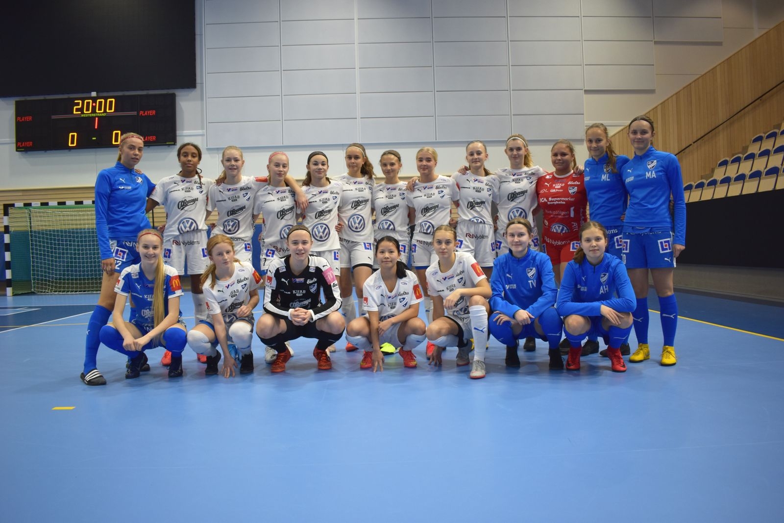 FK Kalmar laget gör sig redo för första matchen.