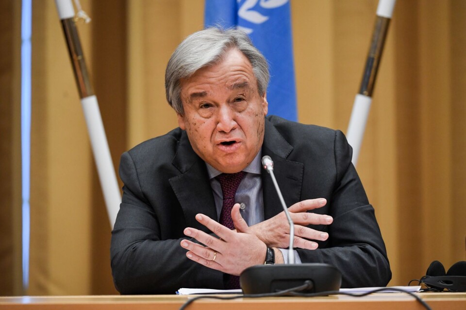 FN:s generalsekreterare António Guterres säger att FN har en lång väg att gå för att komma tillrätta med sexuella trakasserier. Arkivbild.