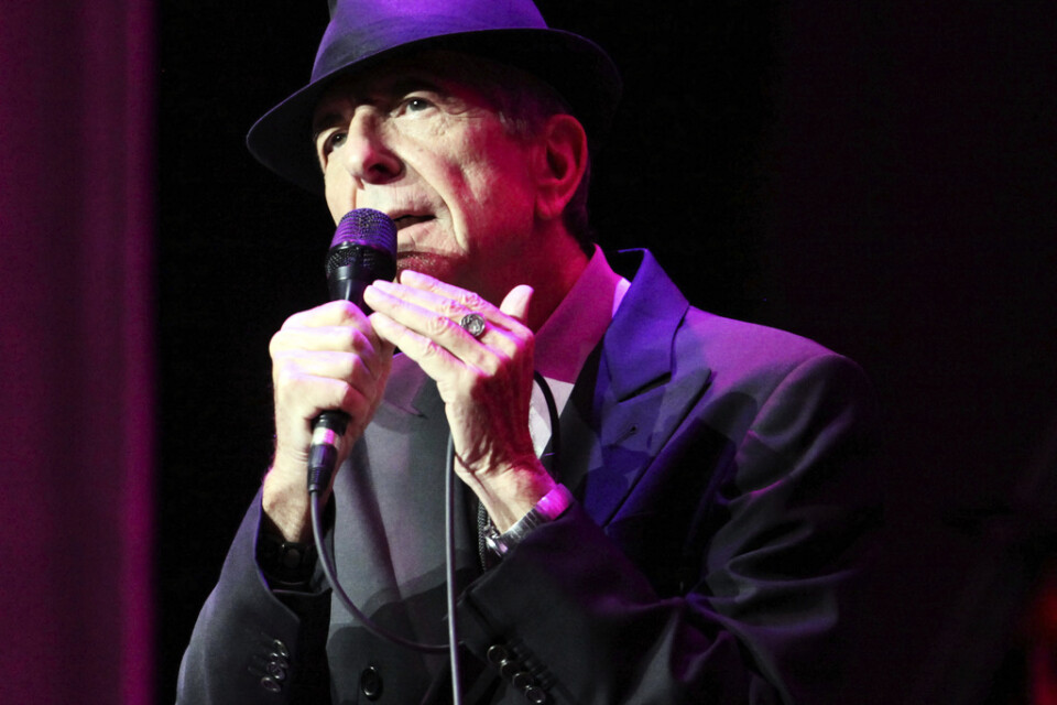 Leonard Cohens brev har sålts på auktion. Arkivbild.