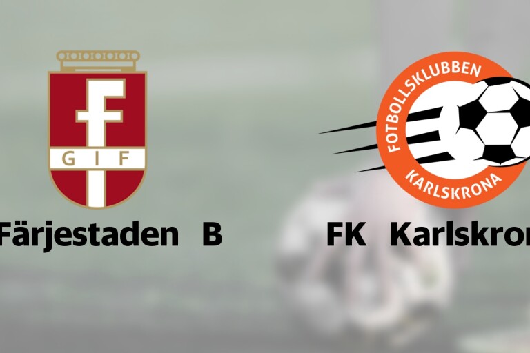 Färjestaden B tar emot FK Karlskrona