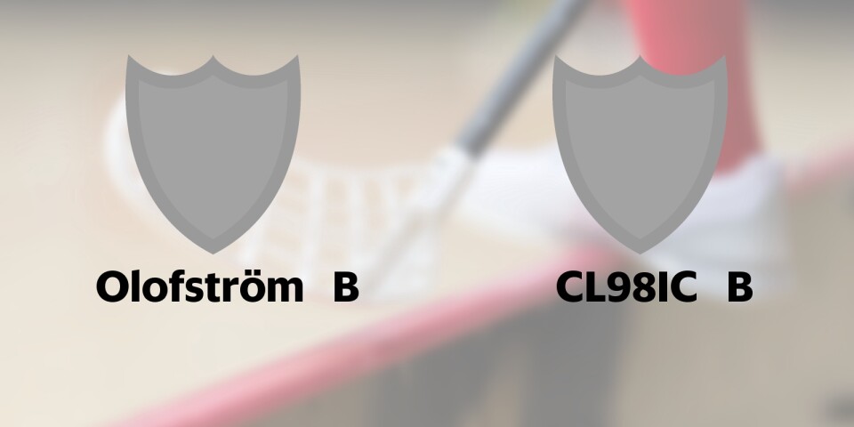 Olofström B tar emot CL98IC B