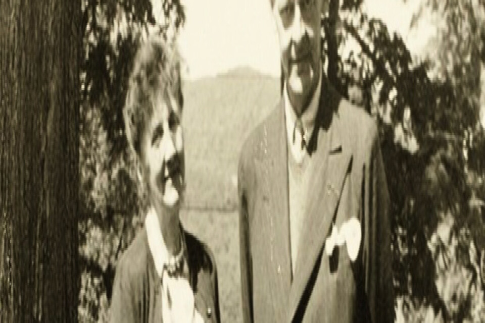 Emily Hale och TS Eliot i Vermont 1946.