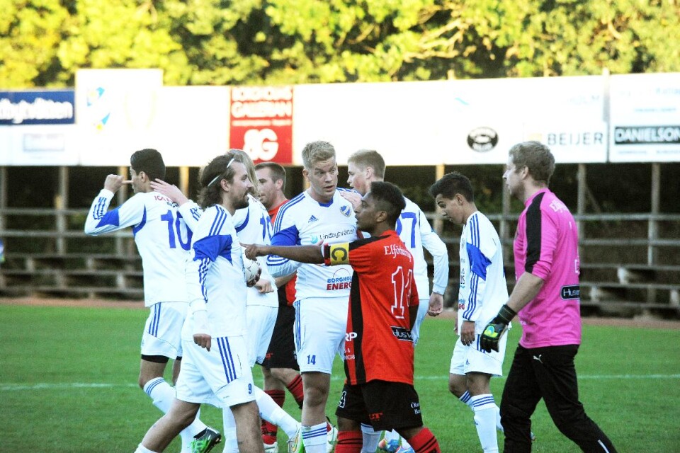 Två mål av Nichlas Borg Dahlman räckte inte för IFK. Foto: Mikael Almasi
