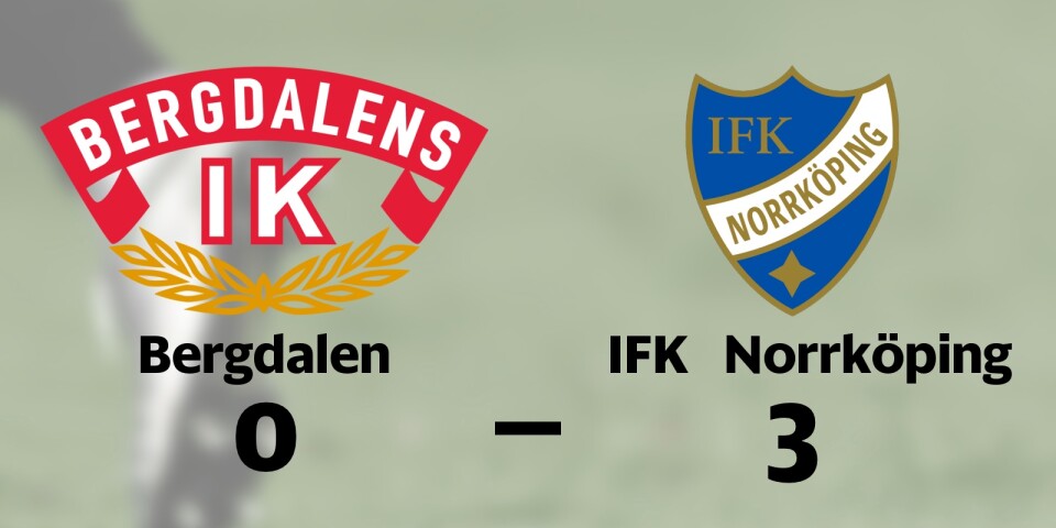 Förlust för Bergdalen hemma mot IFK Norrköping