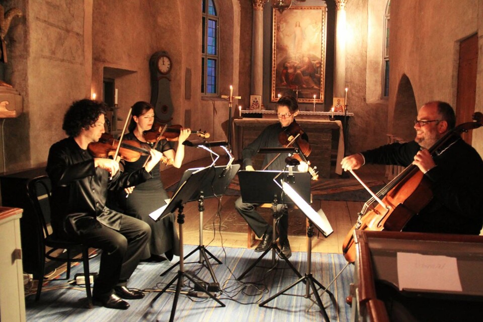 Long Island String Quartet kommer till Resmo kyrka för sjunde året när stråkkvartettfestivalen anordnas.