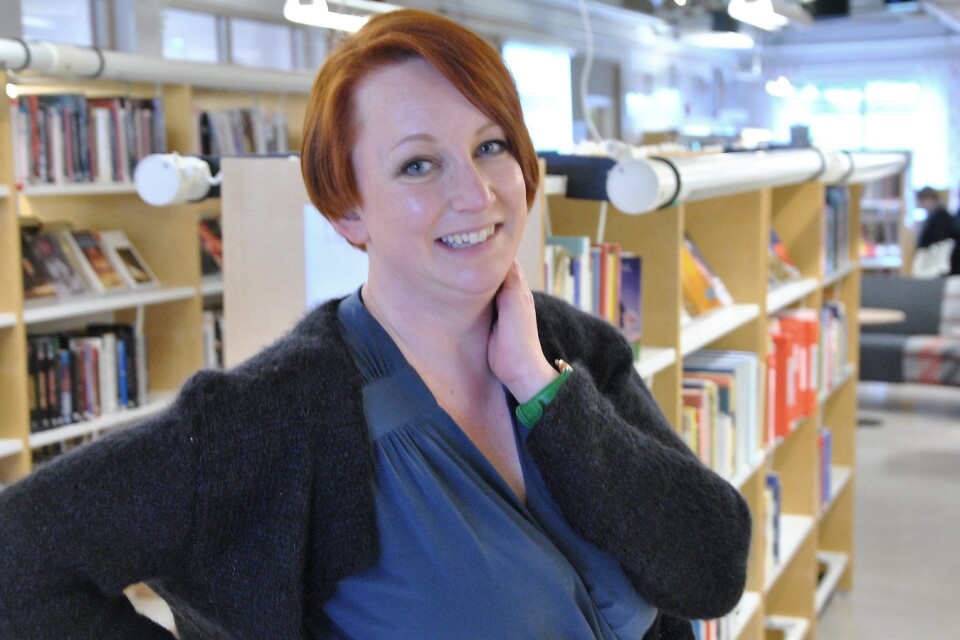 På söndagen höll Marika Eriksson en välbesökt föreläsning i biblioteket.   Foto: Magnus Wahlström