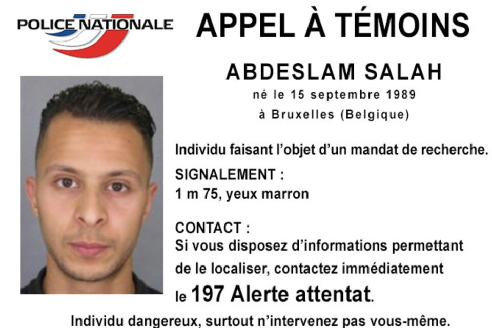 Den terrordömde fransk-marockanen Salah Abdeslam. Arkivbild