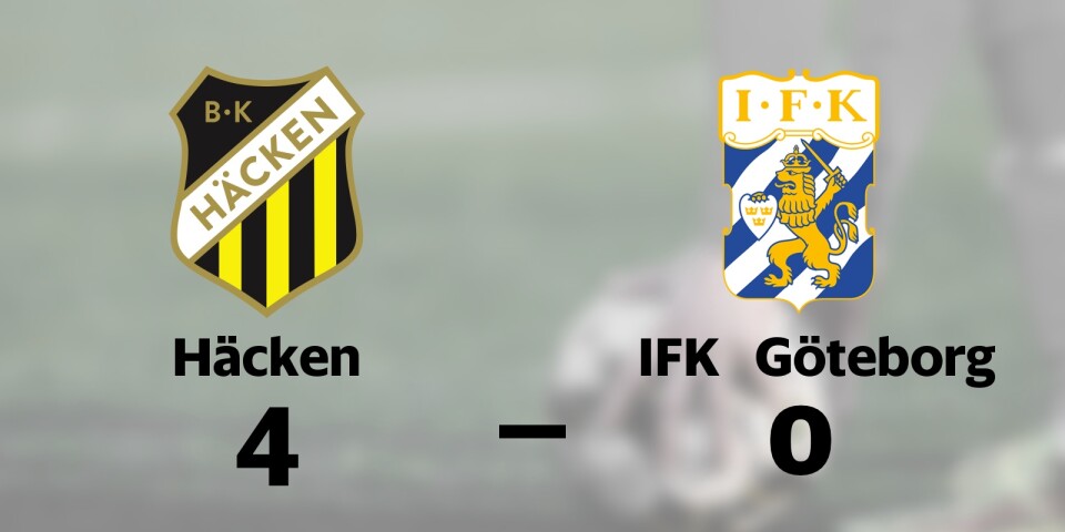 Häcken segrare hemma mot IFK Göteborg